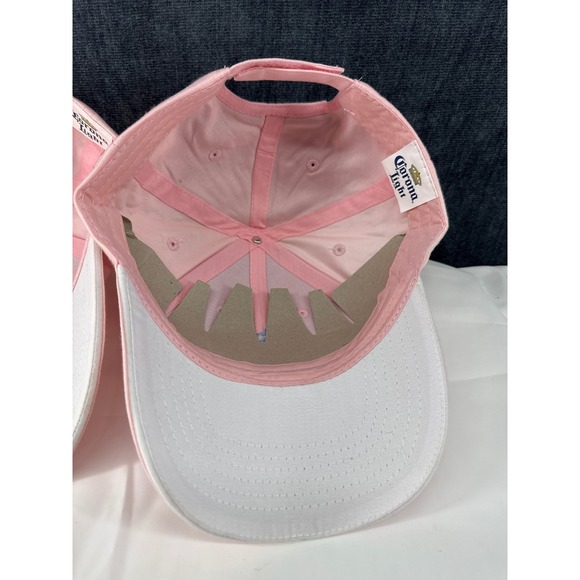 Corona Light Baseball Cap Womens Pink Cotton Embroidered Logo Adj Hat Lot of 2 main image 7